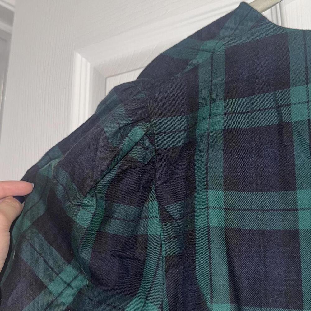 Laura Ashley Women's Green Tartan Dress